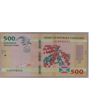 Бурунди 500 франков 2018 UNC арт. 2268